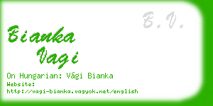 bianka vagi business card