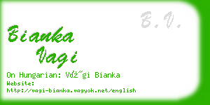 bianka vagi business card